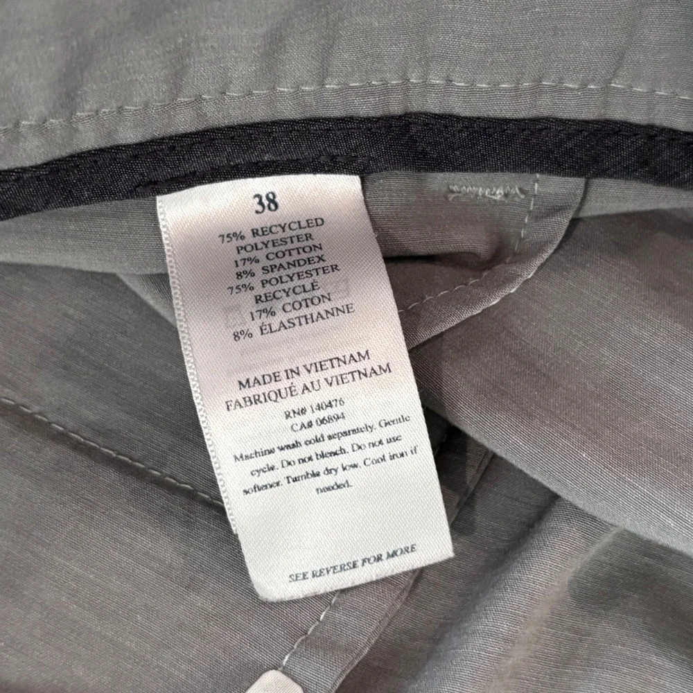 Faherty All Day Shorts Mens 38 Grey Hybrid Stretch Casual Preppy Summer Golf
